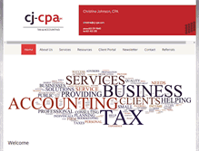 Tablet Screenshot of cj-cpa.com